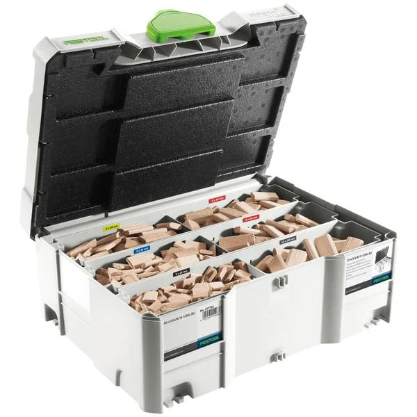 498899 Assorted Domino Beech Tenons And Cutters In T-loc Systainer