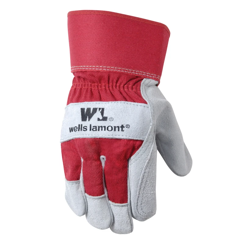 Universal Cowhide Leather Work Gloves Red Xl Model 4050xl