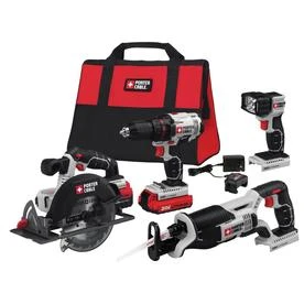 Porter-cable 4-tool 20-volt Max Lithium Ion Cordless Combo Kit Pcck614l4