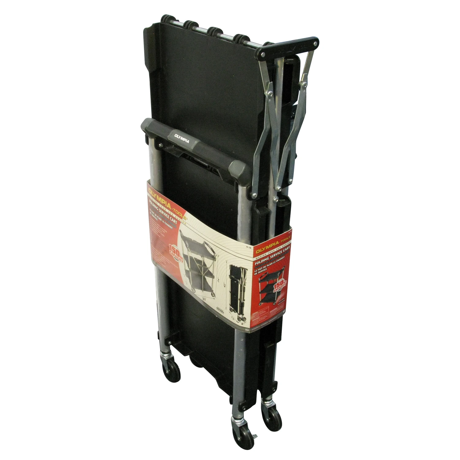 17.72 In. W X 42.13 In. H 3-shelf Collapsible Service Cart