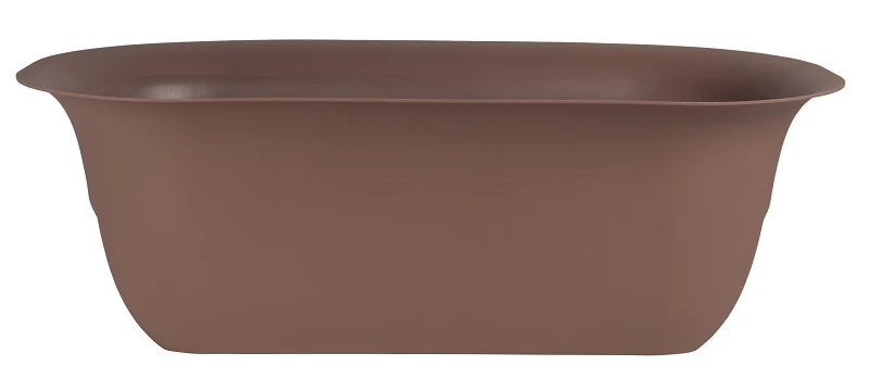 24 X 8.75 Chocolate Modica Plastic Deck Rail Planter - Versatile Resin Planter