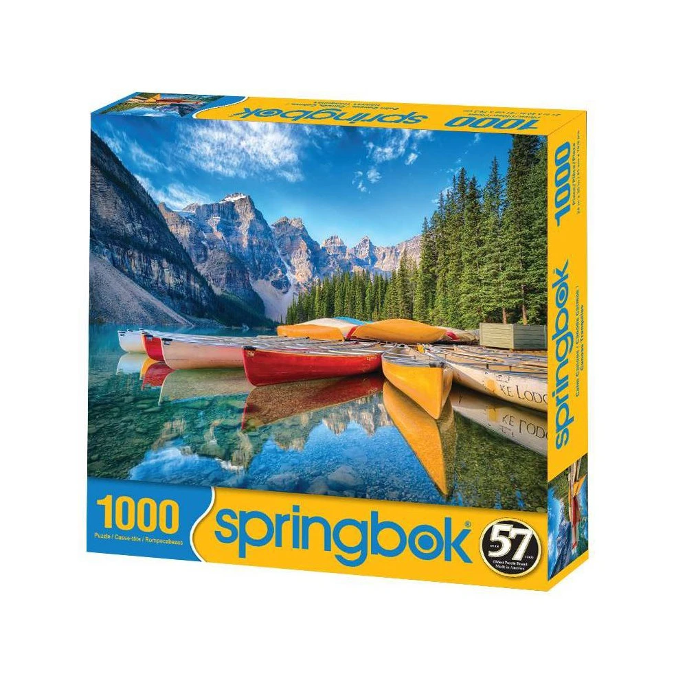 Calm Canoes 1000 Piece Jigsaw Puzzle For Adults And Kids