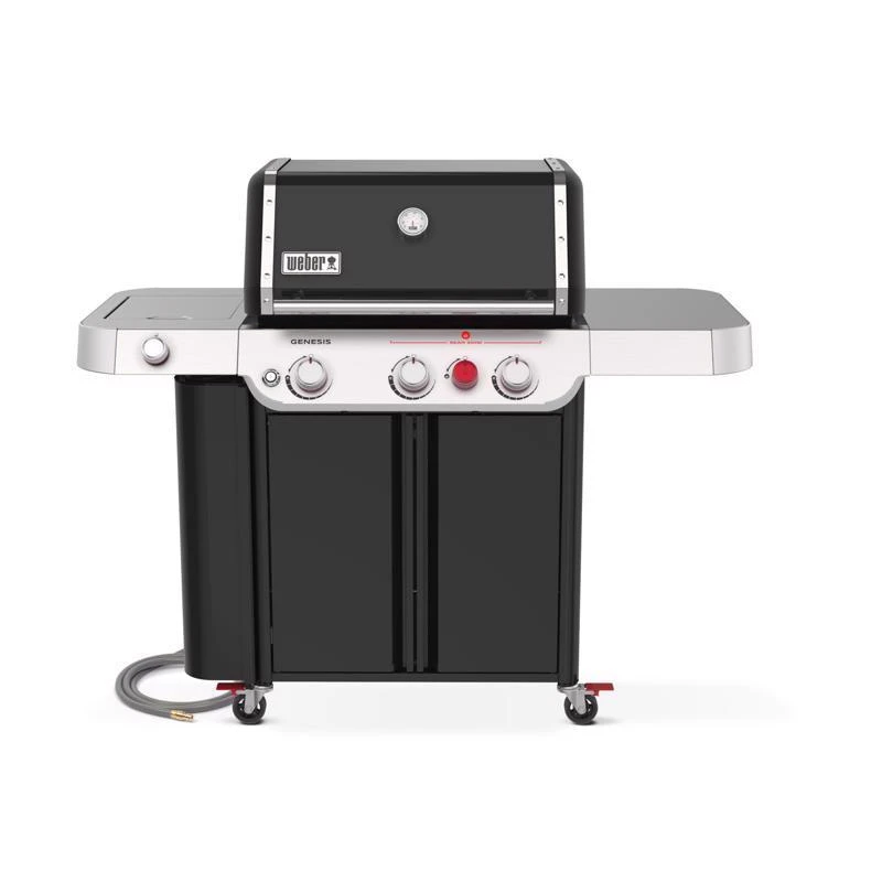 Genesis E-335 3 Burner Natural Gas Grill With Sear & Side Burners, Black