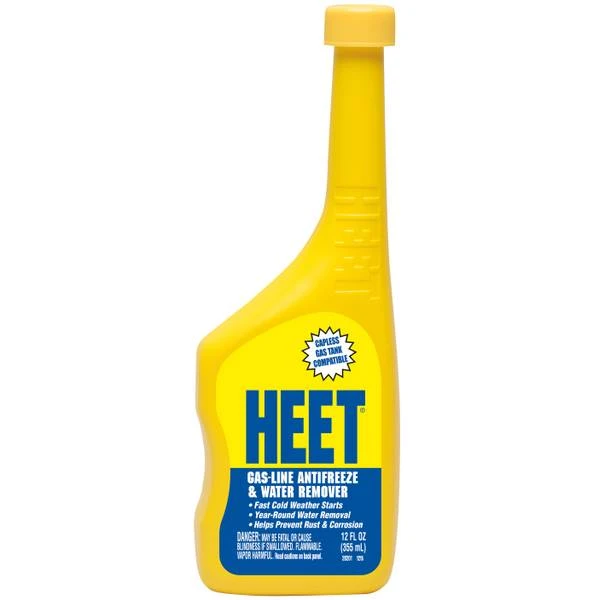 Heet Gas Line Antifreeze - 12 Ounce Bottle For Winter Protection