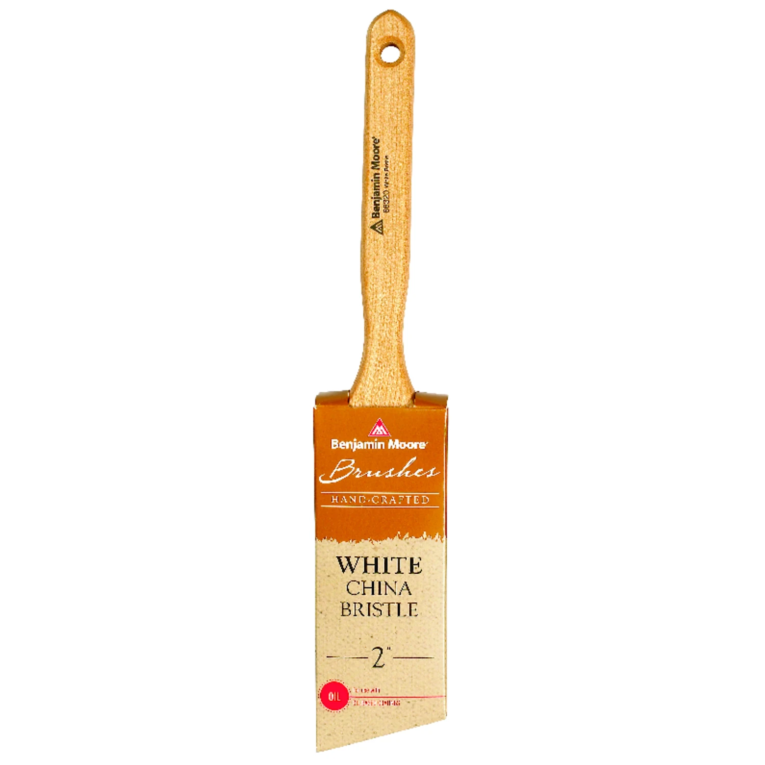 Benjamin Moore 2 Inch Angle Paint Brush With White China Bristles And Sealed Maple Handle