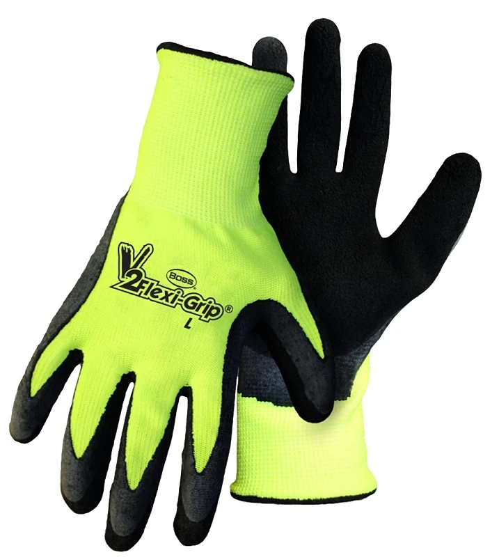 8412l-3 Large Hi-visibility Knit Gloves - 3 Pair Pack