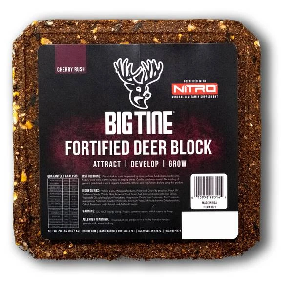 119863 20 Pounds Fortified Deer Block Pet Food