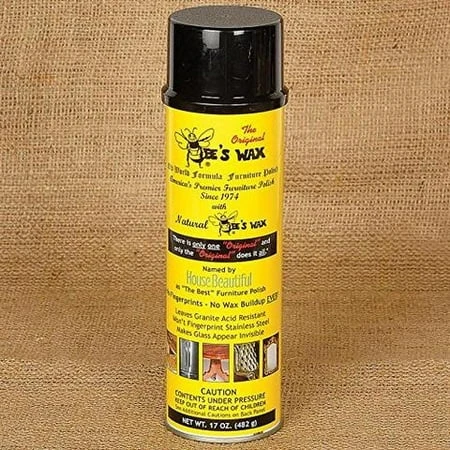 Beeswax Furniture Polish Spray - 17 Ounce Can For Wood Care And Protection