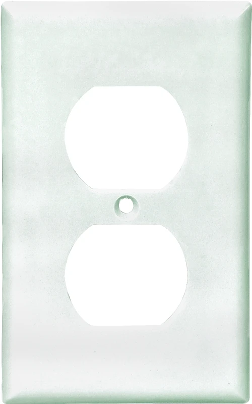 Eaton 10-Pack 1-Gang White Single Duplex Wall Plate