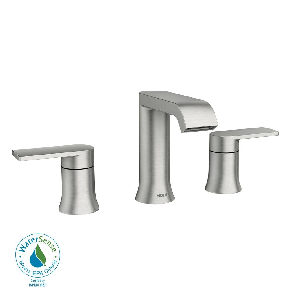 Genta Brushed Nickel Two-handle Bathroom Sink Faucet 8 In. Model 84763srn