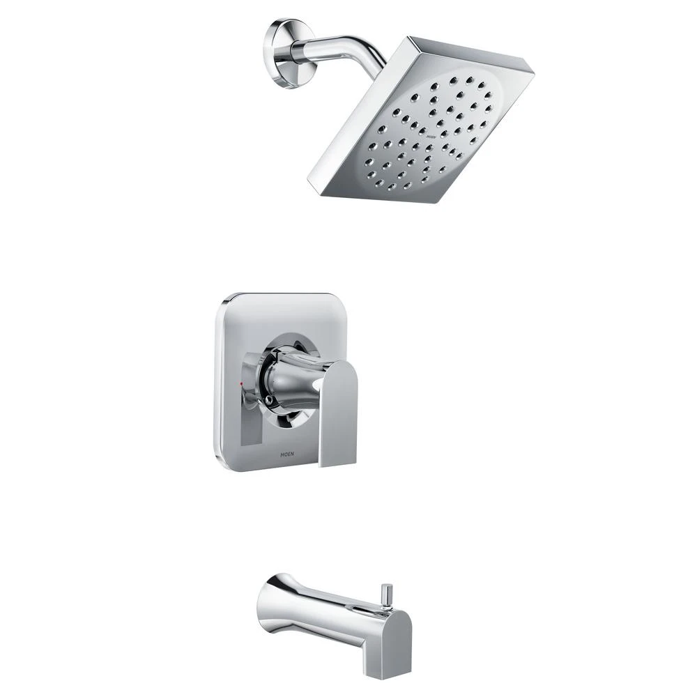 Genta 1-handle Chrome Tub And Shower Faucet With Diverter And Valve Included
