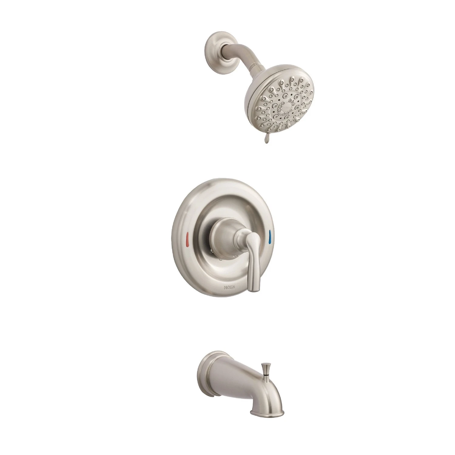 Hilliard 1-handle Brushed Nickel Tub And Shower Faucet With Diverter