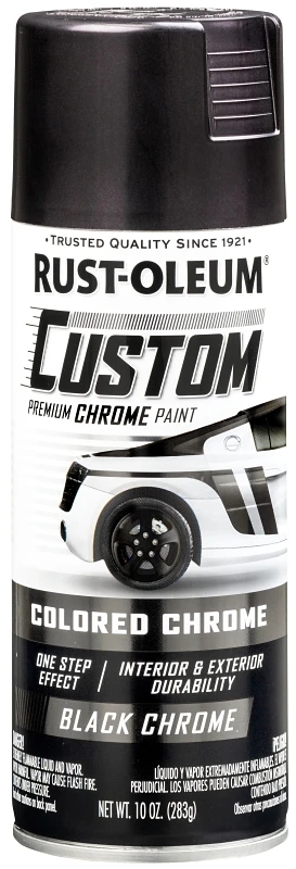 Black Chrome Automotive Premium Custom Paint, 10 Oz Aerosol Can