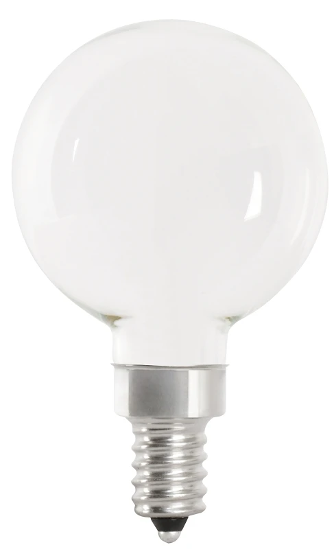 G16.5 E12 Led Bulb Soft White 60w Equivalent Dimmable 2 Pk, 500 Lumens