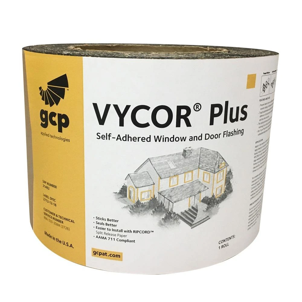 Vycor Plus 9 In. X 75 Ft. Roll Fully-adhered Flashing For Superior Water Protection