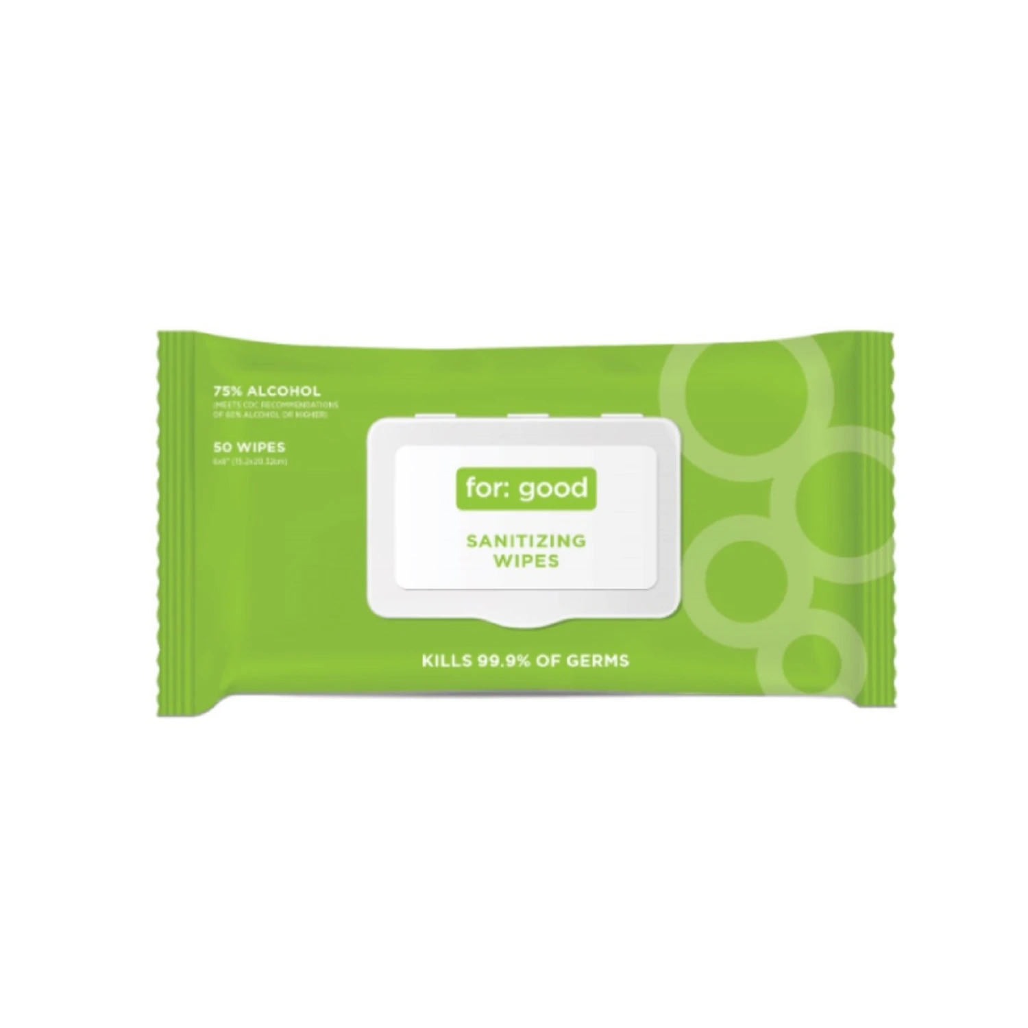Full Circle For Good Fiber Blend 75% Alcohol Wipes 50 PK