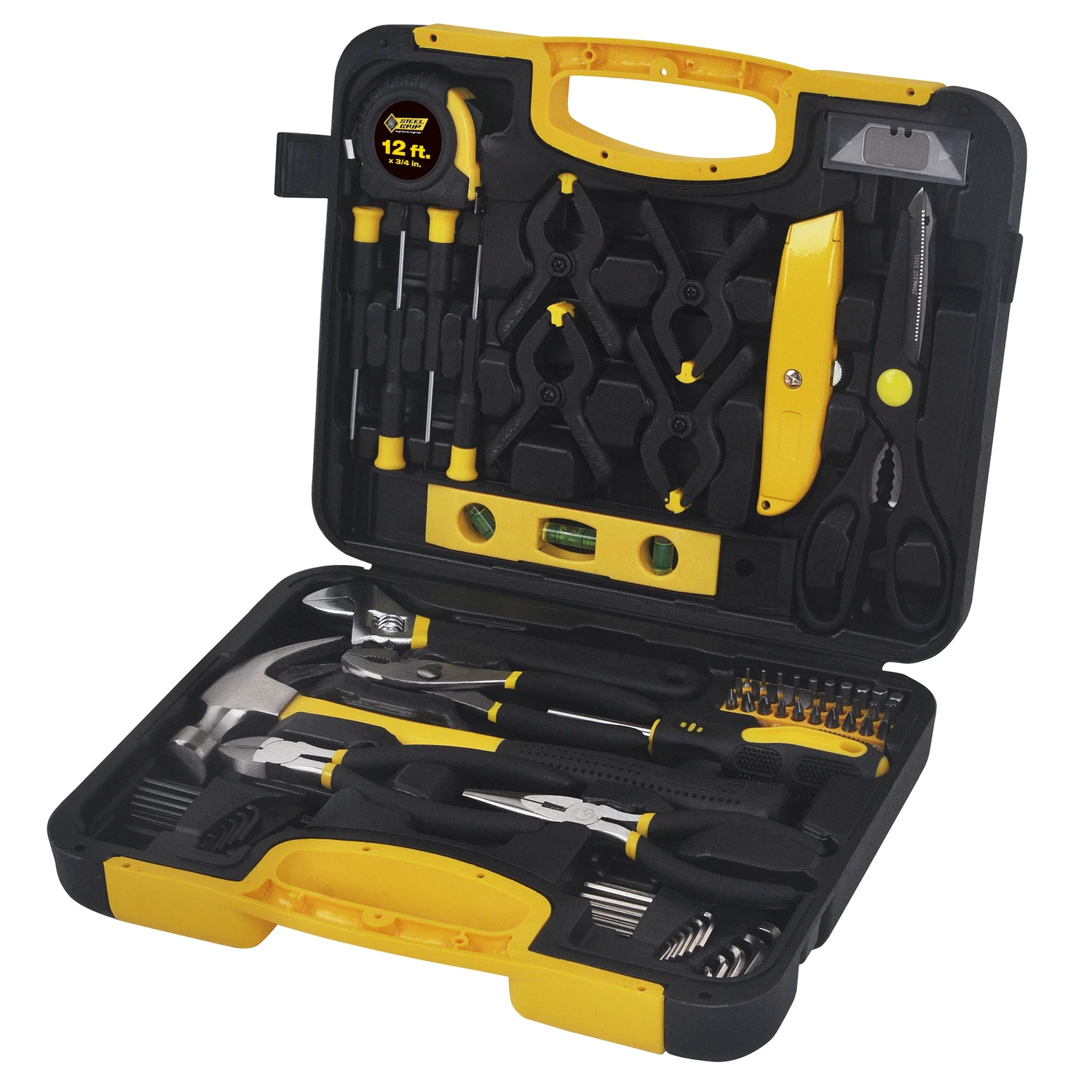 76 Piece Multi-tool Set With Clamshell Packaging - Black/yellow