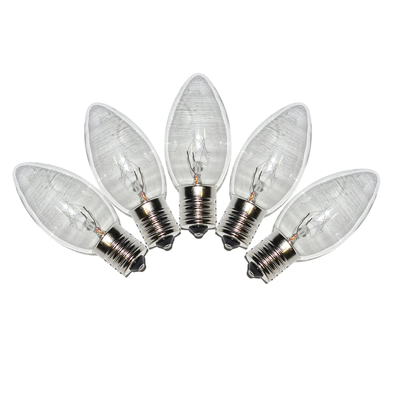 C9 Clear Replacement Christmas Light Bulbs 25 Count 0.08 Ft.