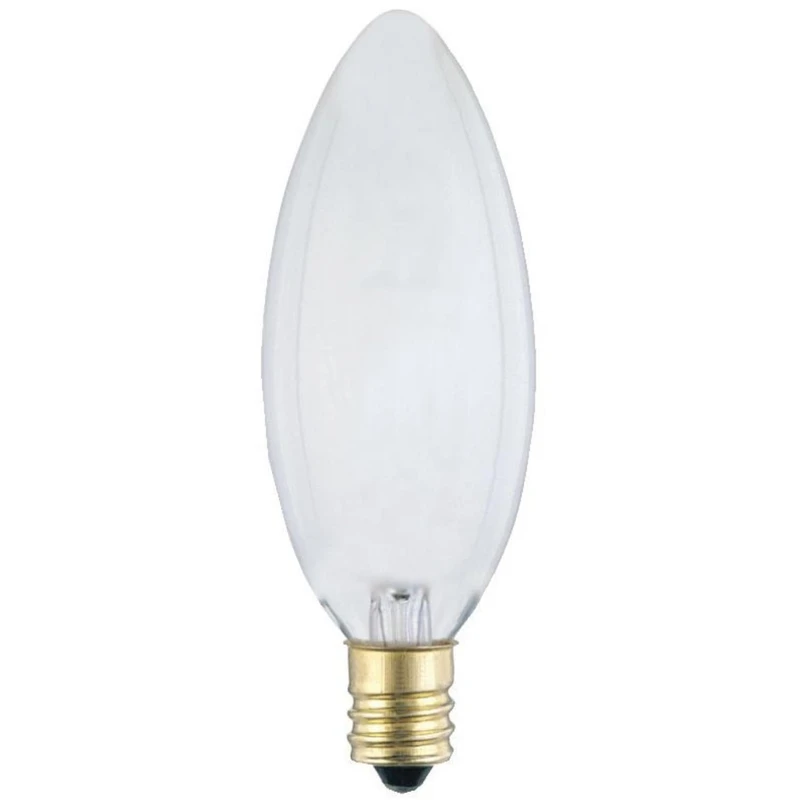 60w B10 Candelabra Incandescent Bulb E12 Frosted 1 Pk Model 3287