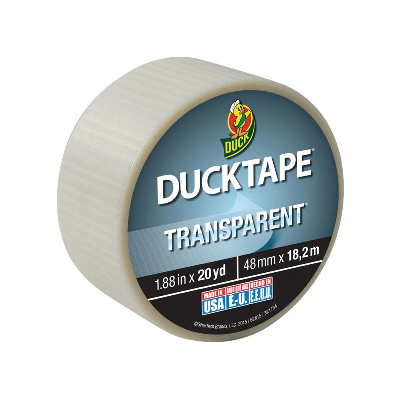 1.88 In. W X 20 Yd L Clear Duct Tape - Versatile Indoor/outdoor Use