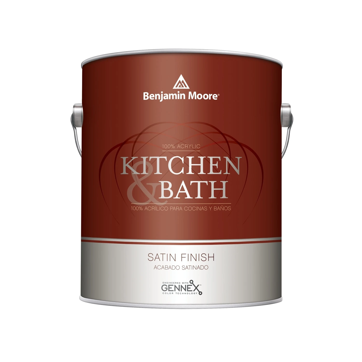 Kitchen And Bath Satin White Interior Paint 1 Gallon