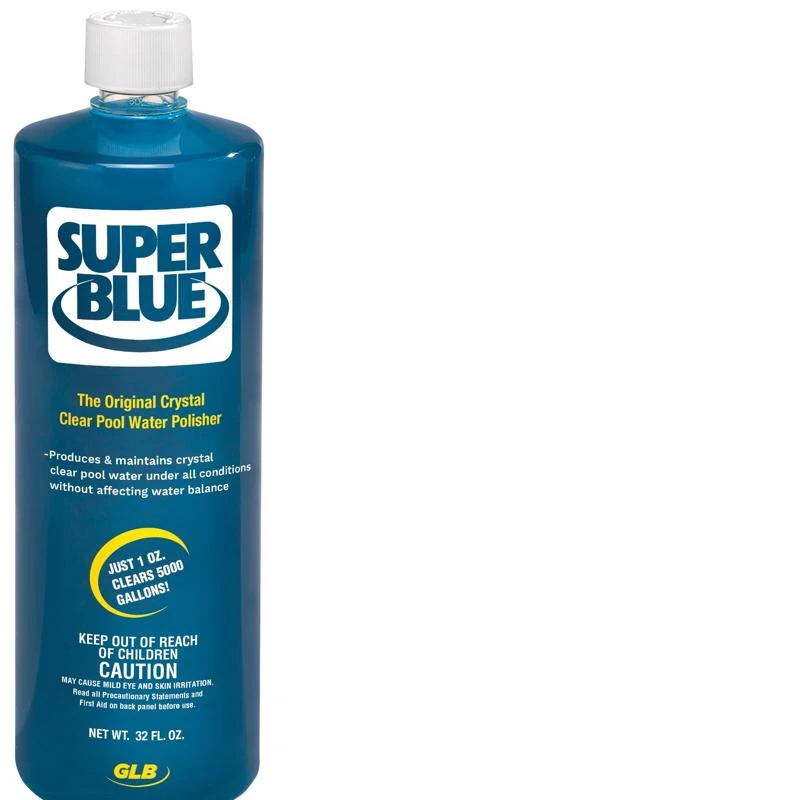 Super Blue Liquid Clarifier 32 Ounce For Pool Maintenance