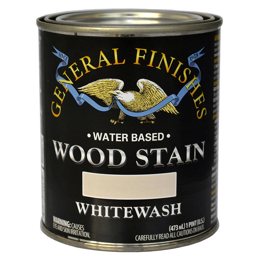 Water Based Whitewash Wood Stain, Pint - Model Wipt