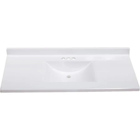 Wave Bowl Vanity Top - Gloss White - Model Vw4922spw