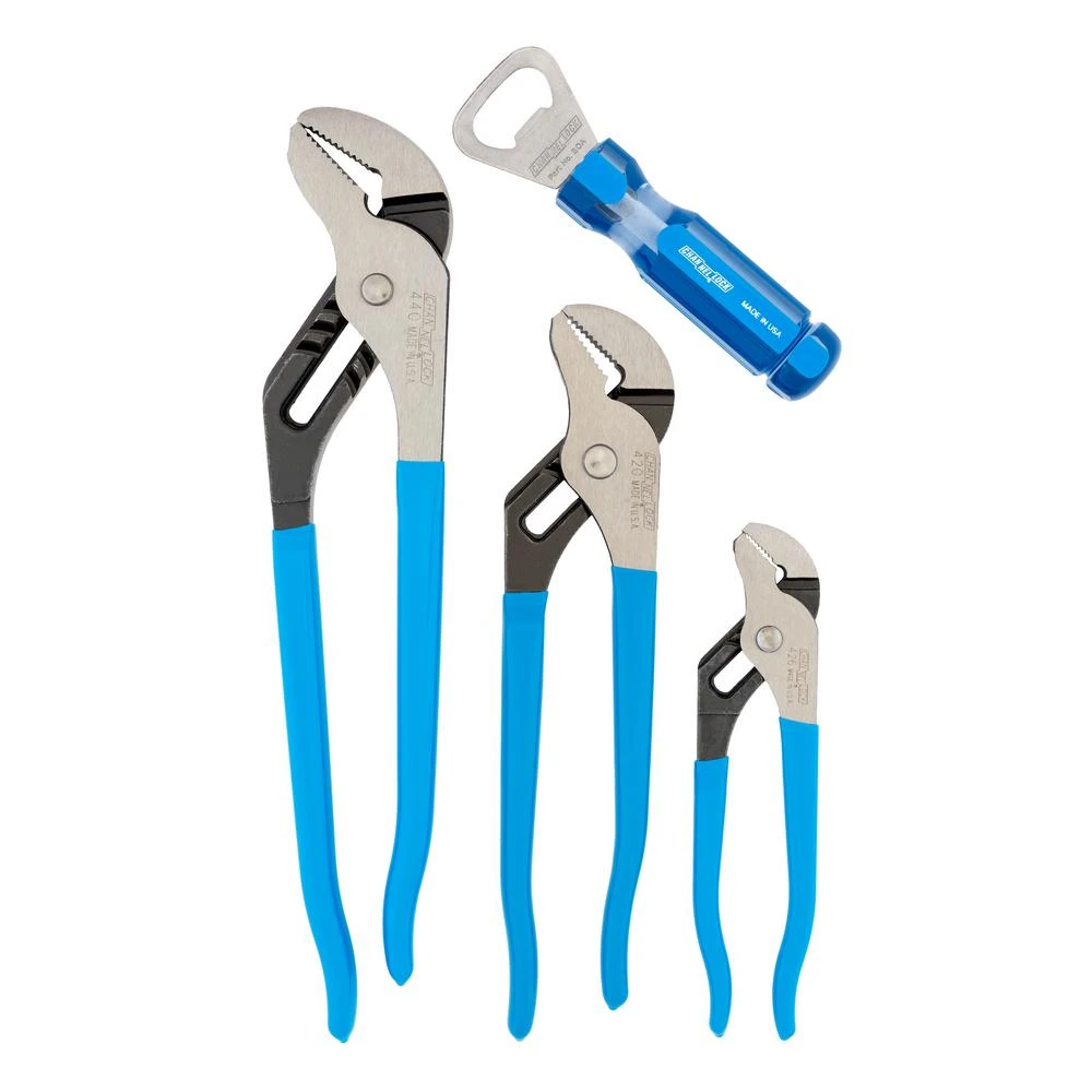 Channellock 6-1/2 In., 9-1/2 In. And 12 In. Tongue And Groove Plier Set - 3 Piece
