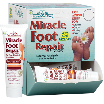 Miracle of Aloe Foot Repair Cream 12 pk