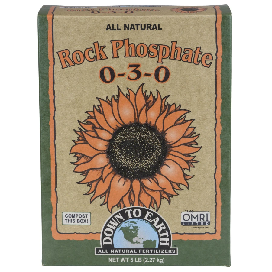 Organic Rock Phosphate Fertilizer 5 Lb - 0-3-0 Nutrient Source