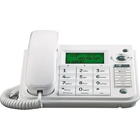 29582ge1 Corded Desktop Telephone With Caller Id And Speakerphone - White