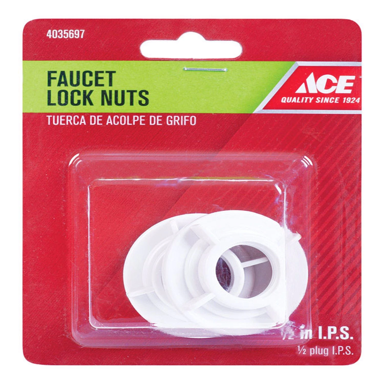 Ace 1/2 in. 1/2 inch Plastic SAE Faucet Lock Nut 2 pk