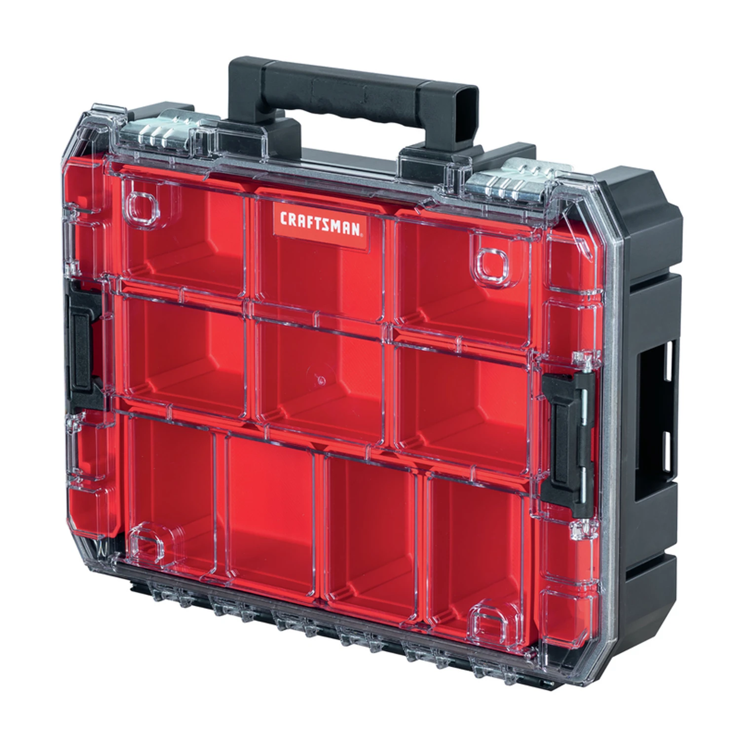 Versastack 10-compartment Plastic Storage Organizer 17.25 In. W X 4 In. H