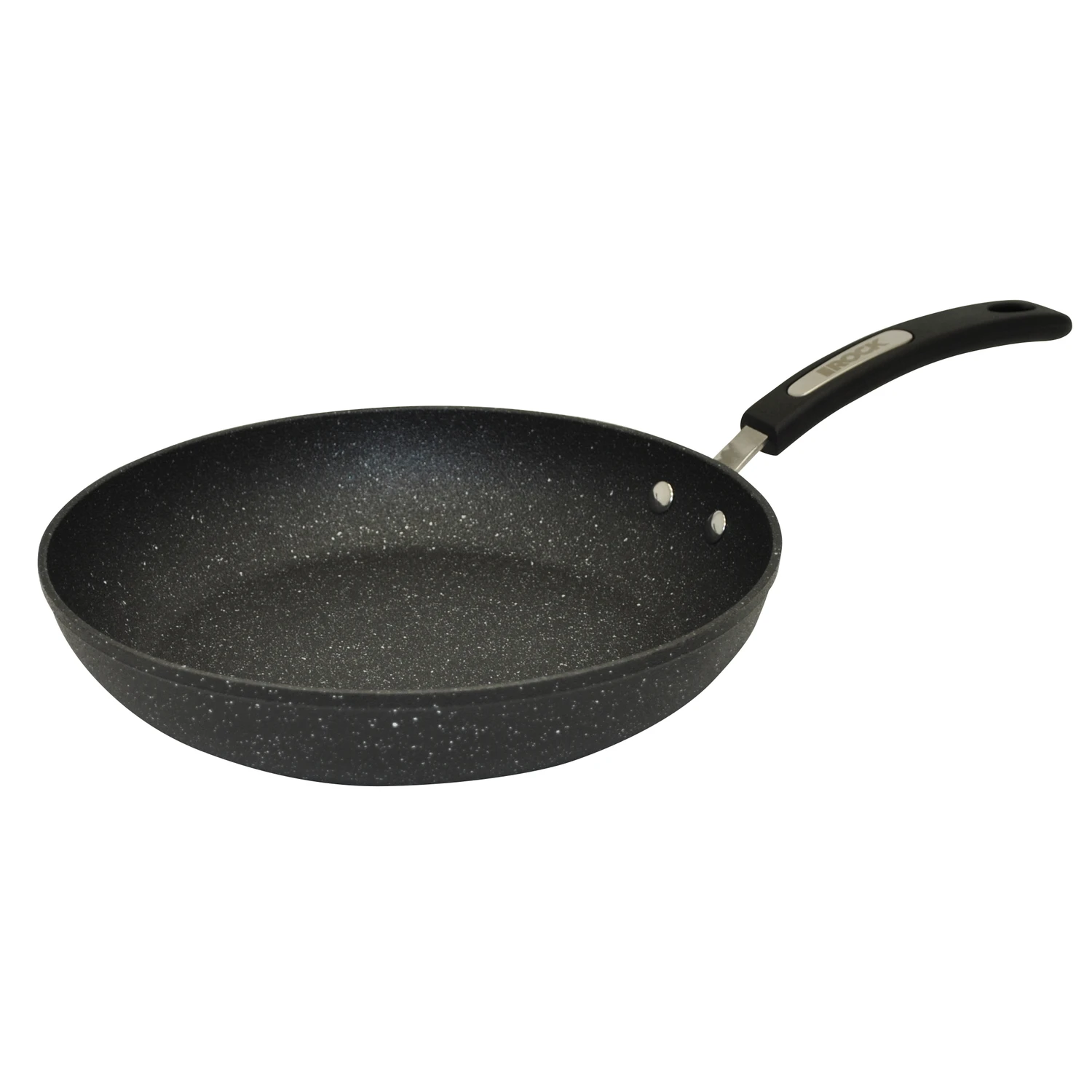 The Rock 11 In. Aluminum Fry Pan With Bakelite Handle - Black
