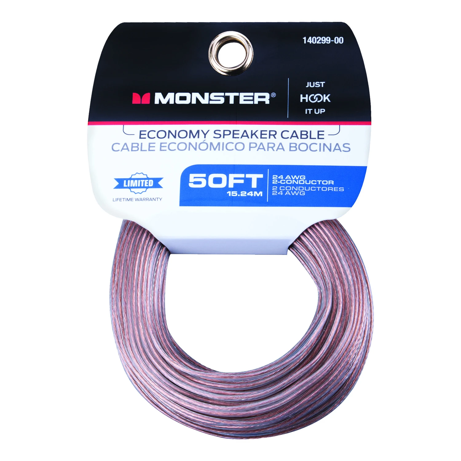 Just Hook It Up 50 Ft. Speaker Wire 24 Awg Gold