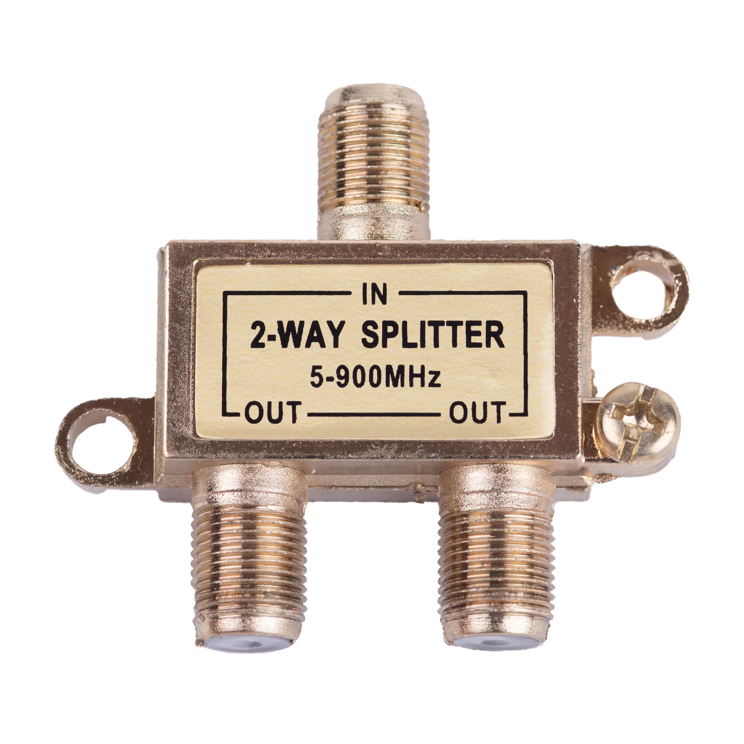Monster Cable Just Hook It Up 2 Way Coax Splitter 75 Ohm 900 mHz 1 pk