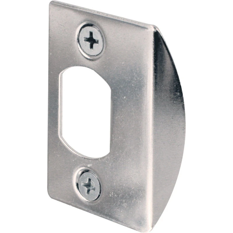 2-1/4 In. H X 1-7/16 In. L Chrome Steel Latch Strike Plate