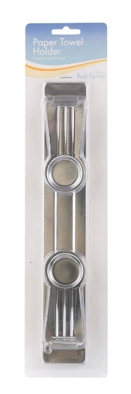 Stainless Steel Wall Mount Paper Towel Holder 1 In. H X 0.3 In. W X 15.6 In. L