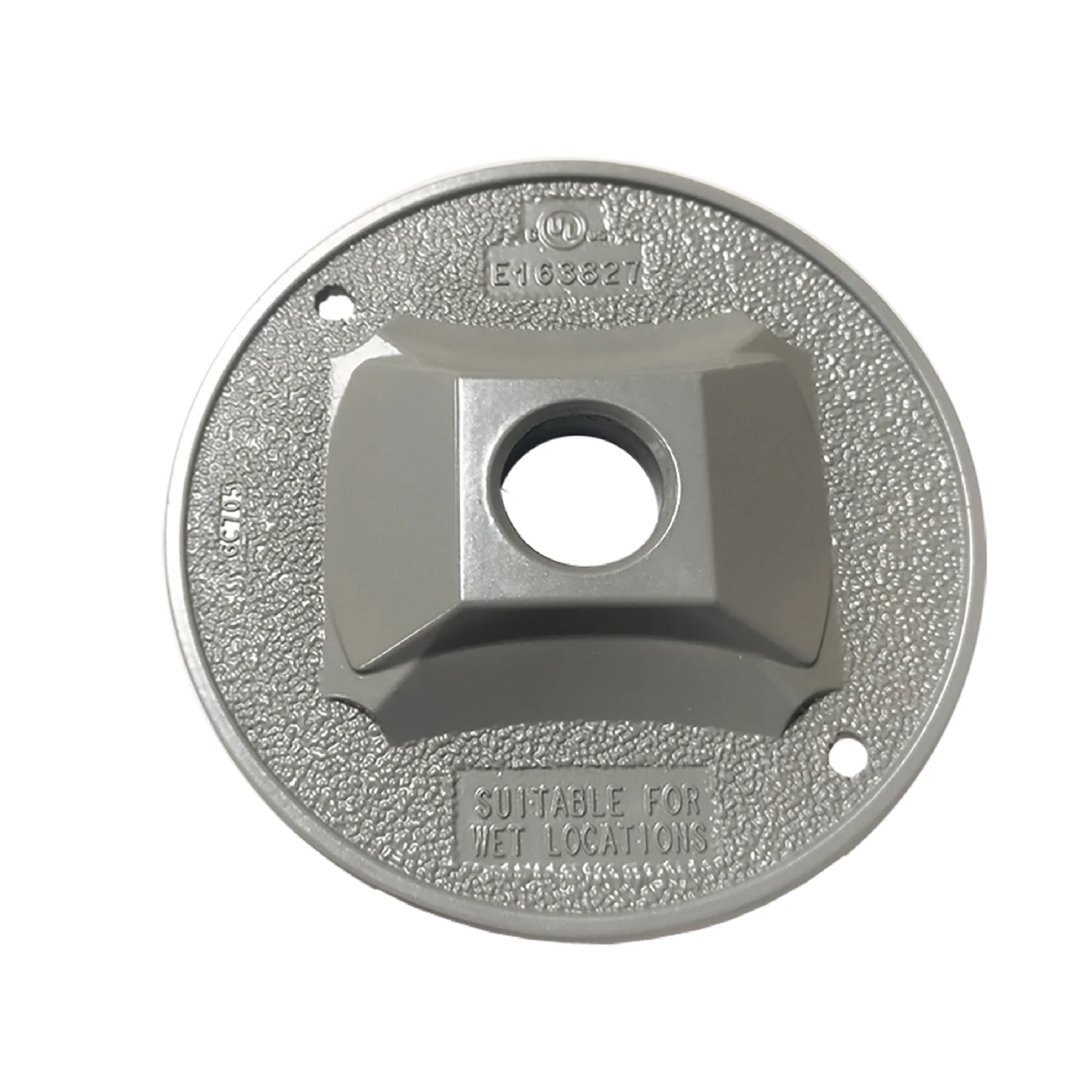 Round Metal Lampholder Cover For Wet Locations - Model 14381
