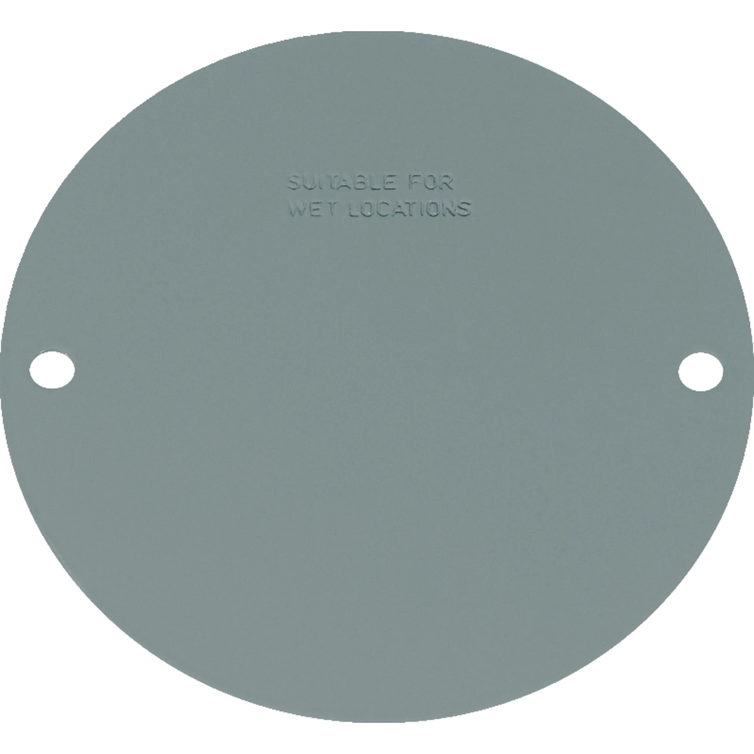 Round Steel Flat Box Cover For Wet Locations, Model 14241