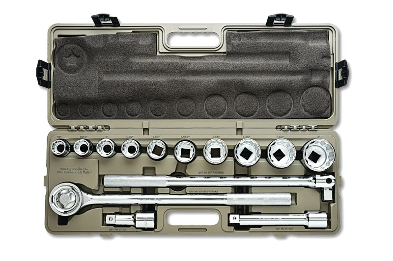 3/4 In. Drive Sae 6 And 12 Point Mechanics Tool Set 14 Pieces