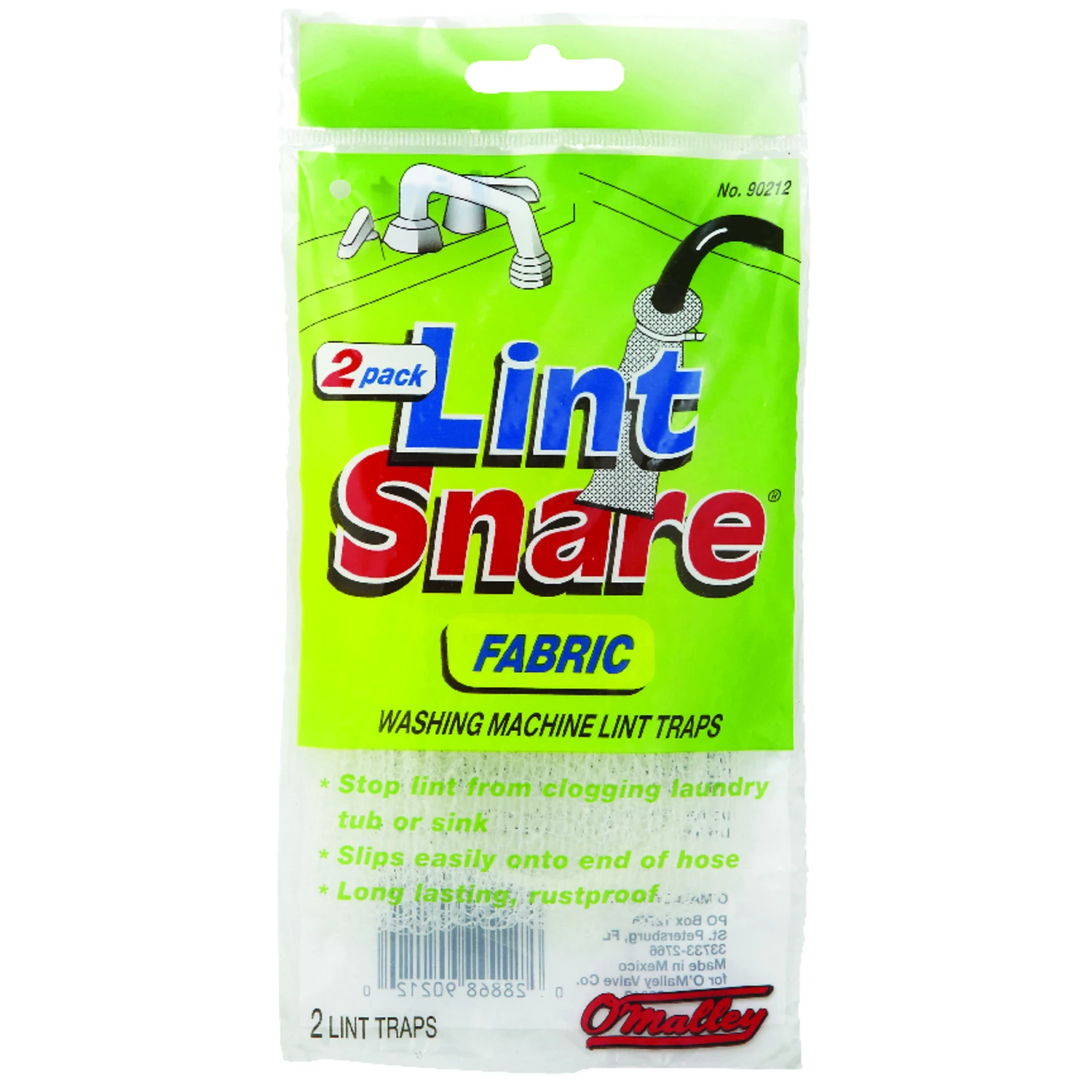 O'Malley 2 pk Lint Trap