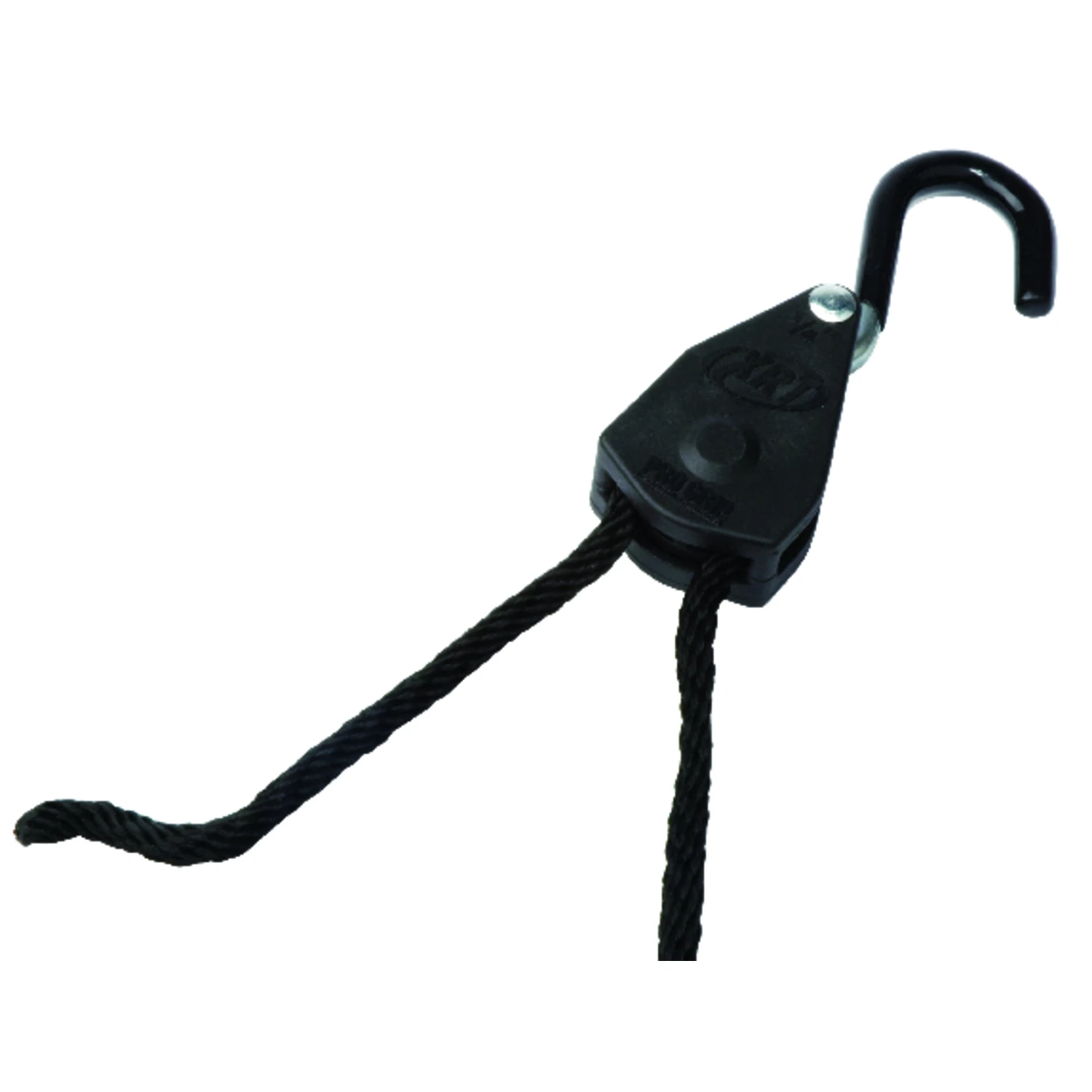 1/4 In. W X 8 Ft. L Black Particle Rope Lock Tie Down With Vinyl Coated Hooks