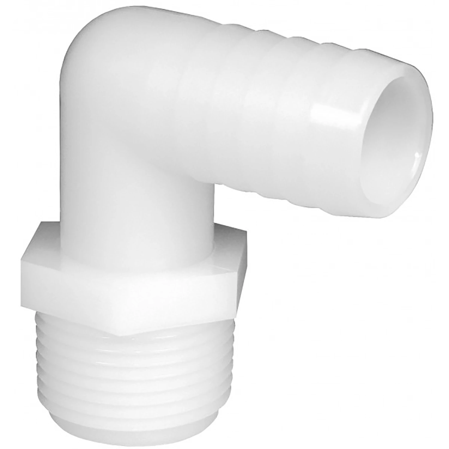 Green Leaf 1/2 in. MPT x 3/4 in. Dia. Barb Nylon Elbow