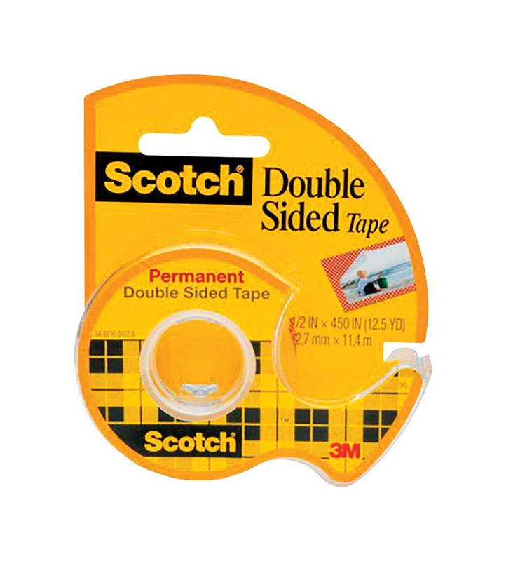 Double Sided Tape 1/2 In. W X 450 In. L Clear - Model Clip-137
