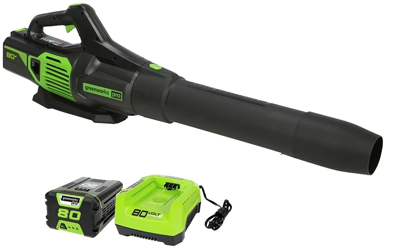 2410002vt 80v Leaf Blower With Battery, 4 Ah, 3-speed, 730 Cfm Airflow
