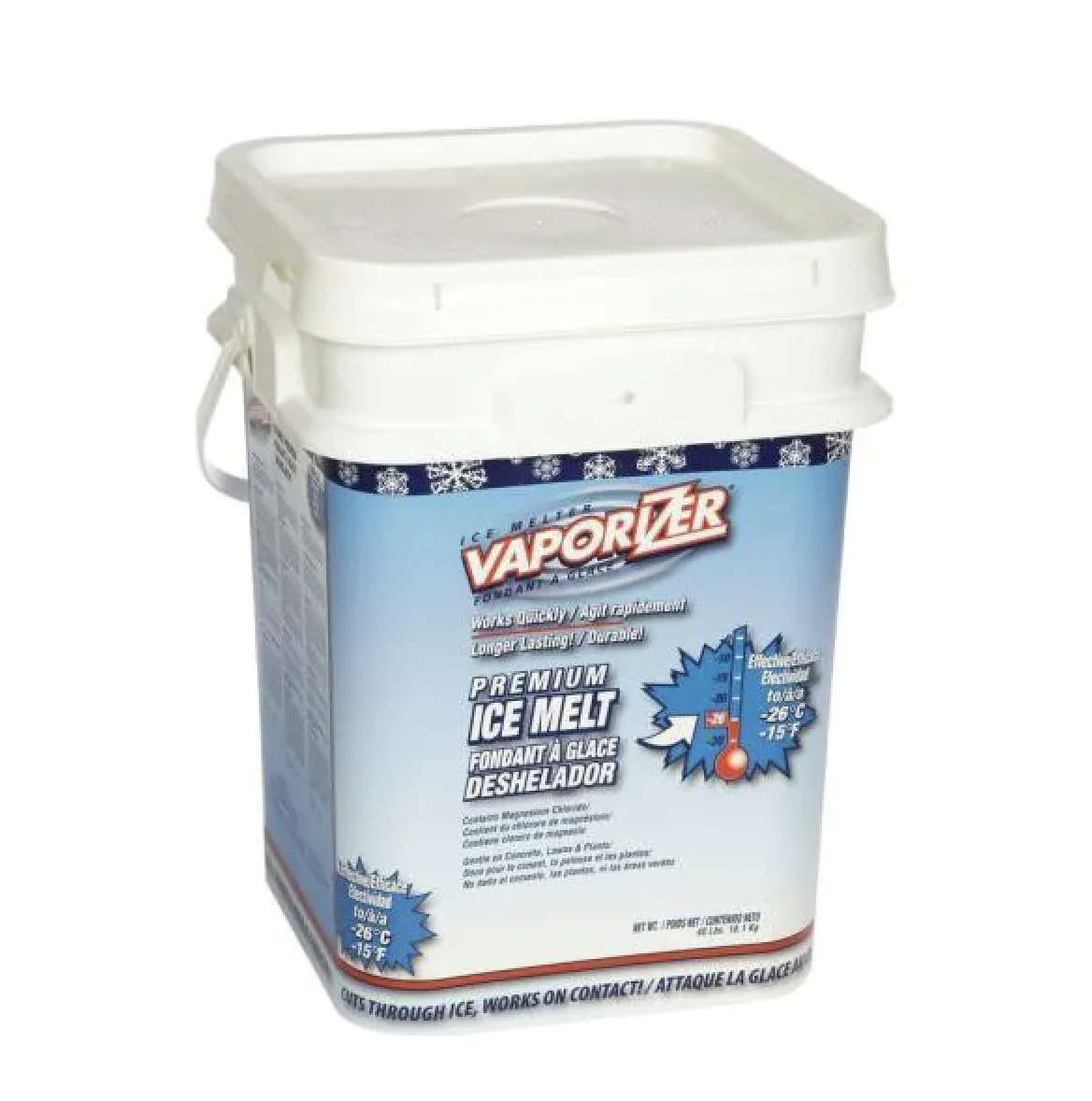 Premium Blend Ice Melter 40 Lb With Sodium Chloride And Calcium Chloride
