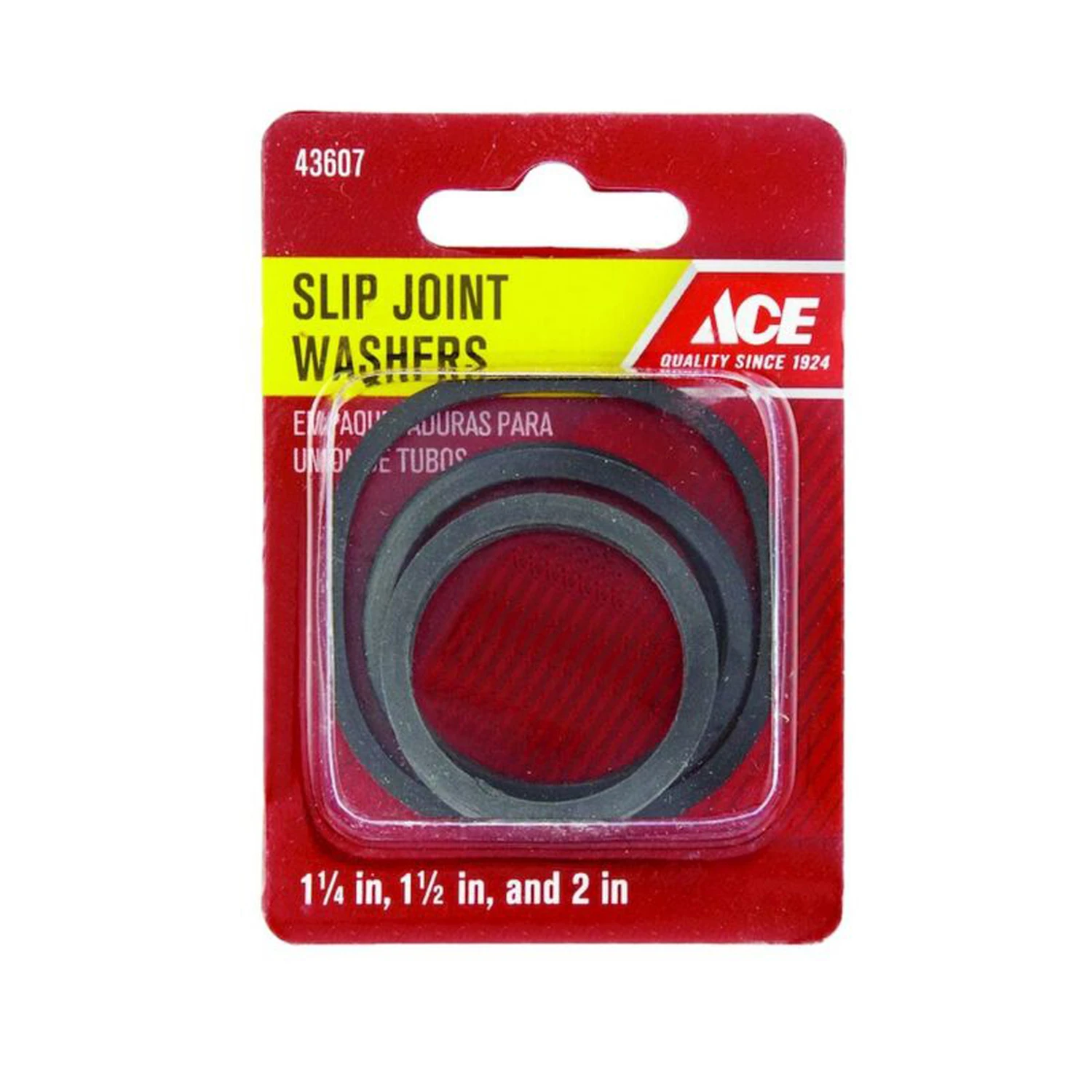 Ace Assort in. Dia. Rubber Assorted Washer 1 pk