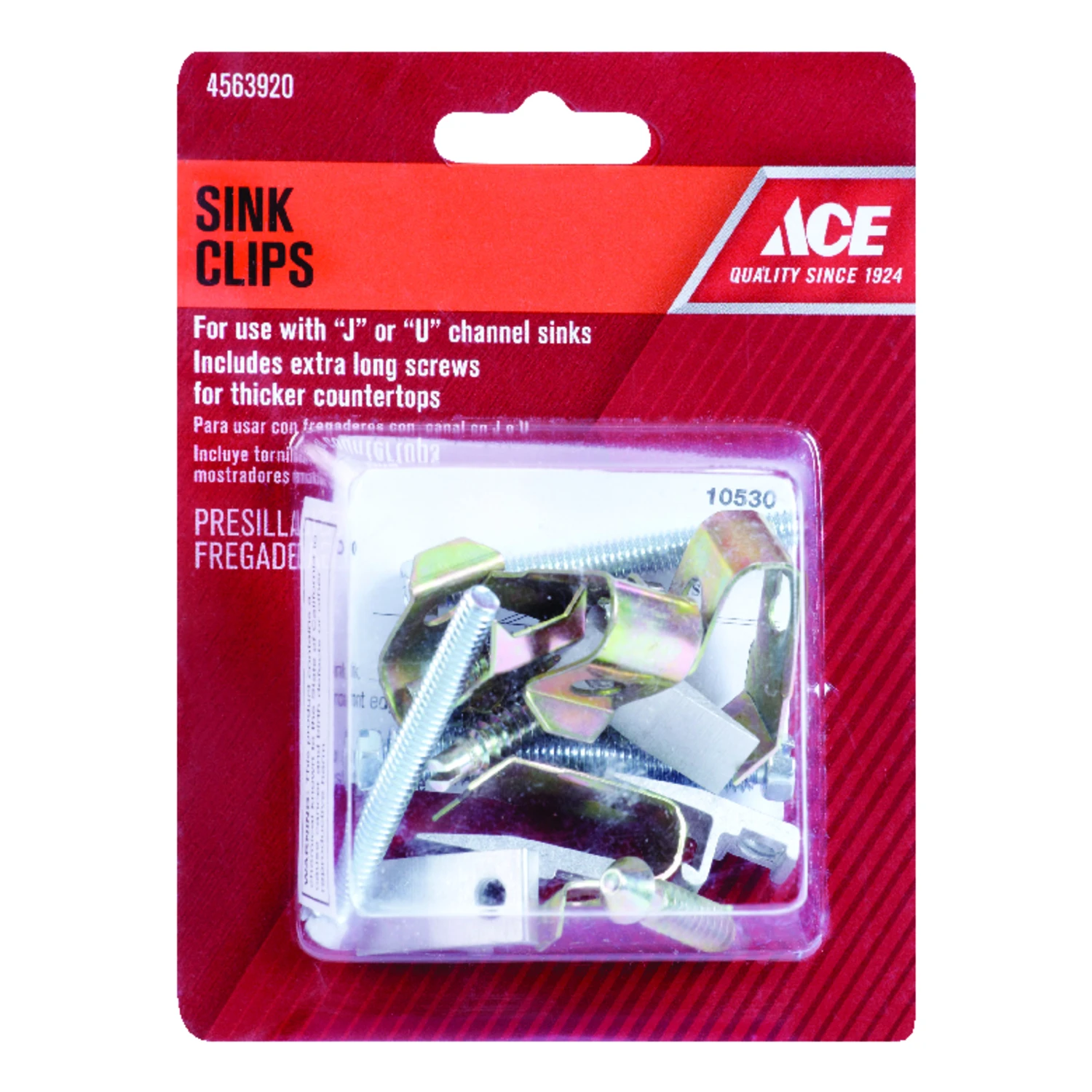 Stainless Steel Sink Clip Kit For J And U Channel Sinks - Model 9da0010530